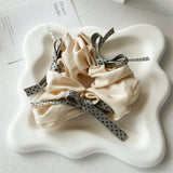 POLKA DOT FRENCH BOW HAIR TIE_CWAHA2428