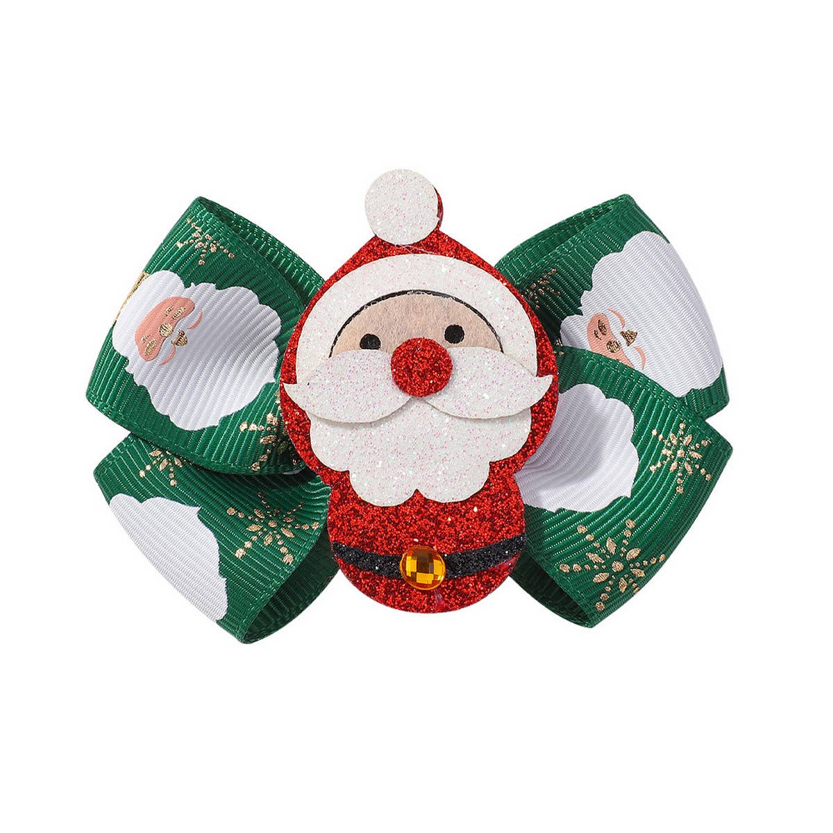 CHILDRENS PRINTED GLITTER BOW HAIRPIN_CWAHA2359