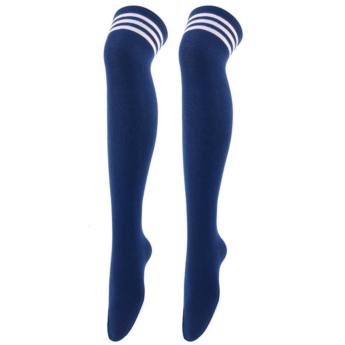 Cwmm10069_Women Three-Stripe Knee-High Socks
