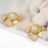 HEART SHAPED PENDANT FASHIONABLE EAR ACCESSORIES_CWAJE1015