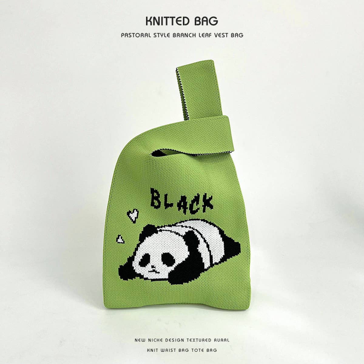 Cartoon Animal Series Knitted Handbag_Cwab2372