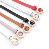 PEARL BUCKLE SLENDER BELT FOR DRESSES_CWABE0196