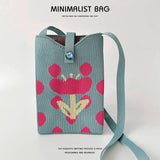 Fashionable Single-Shoulder Knitted Crossbody Bag