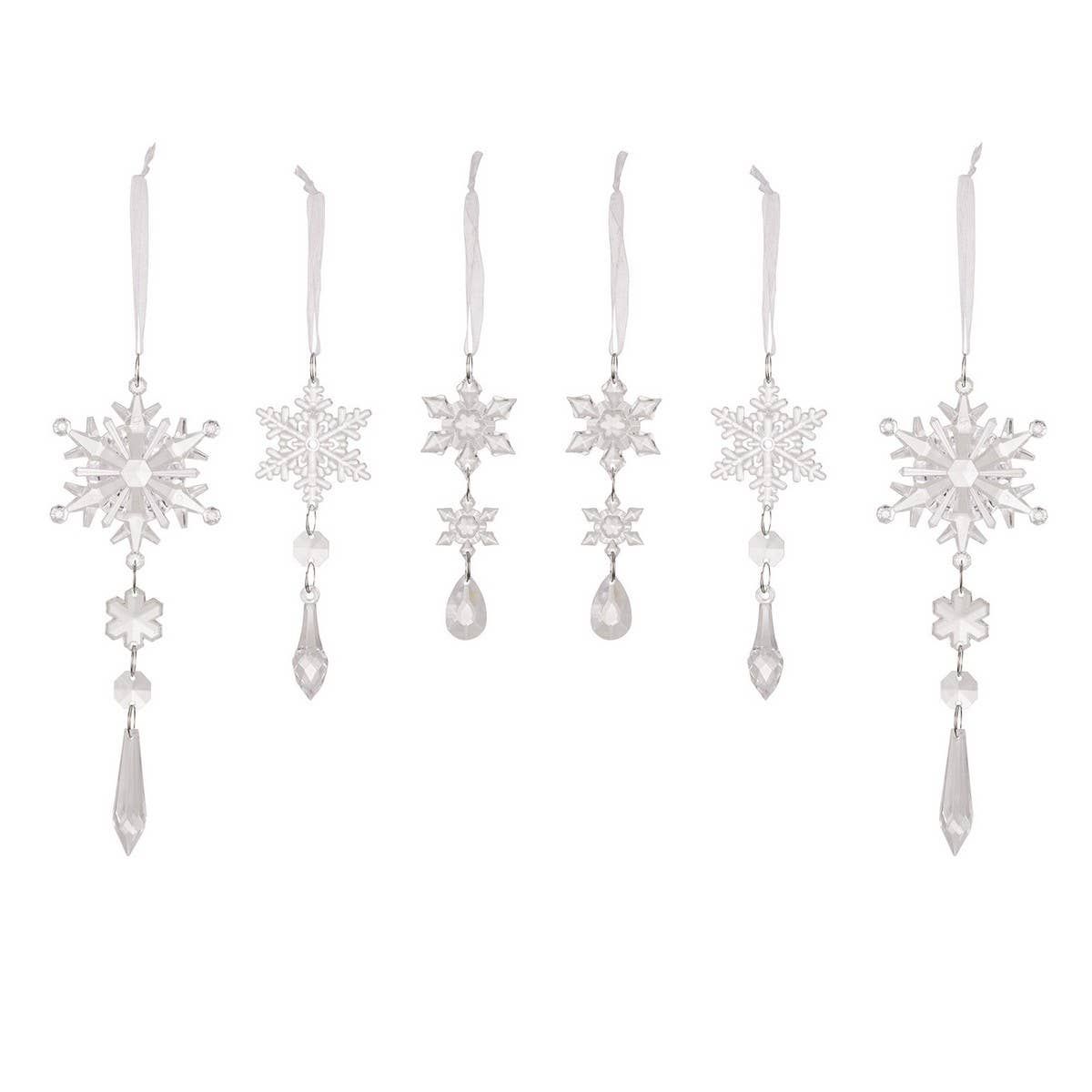 Cwmm10172_Acrylic Snowflake Ornaments For Christmas Tree