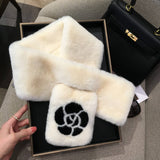 FAUX RABBIT FUR SCARF CHIC WARM WINTER NECK WRAP_CWASC1236