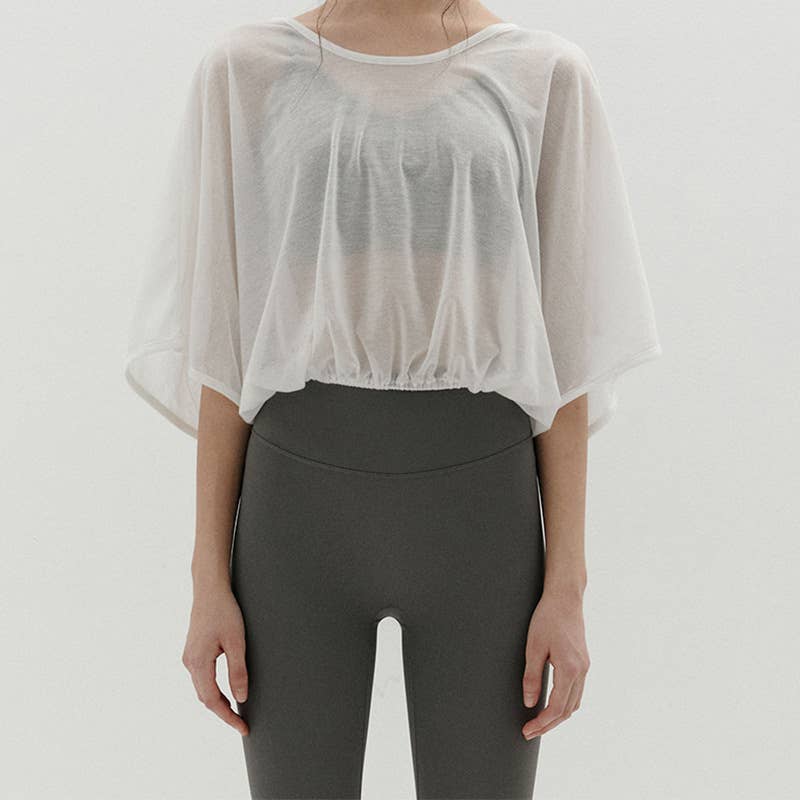 Sports Blouse Tencel Breathable Running Sunscreen