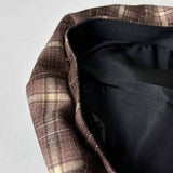 Vintage Brushed Cotton Check Beret_Cwab2910