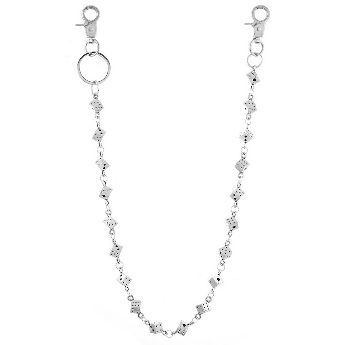 HIP HOP PUNK STYLE METAL DICE PANTS CHAIN_CWMM4872