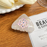 CUTE SNOWFLAKE HAIR CLAW XMAS PONYTAIL CLIP_CWAHA0725