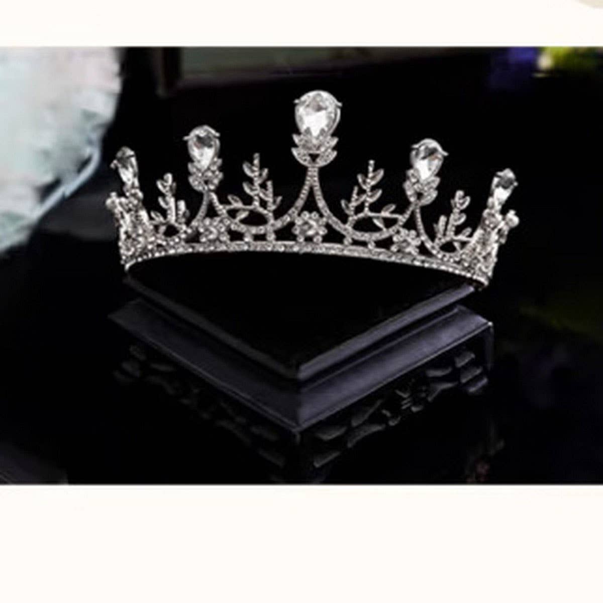 CELEBRITY STYLE BRIDAL CROWN WEDDING ACCESSORIES_CWMM2028