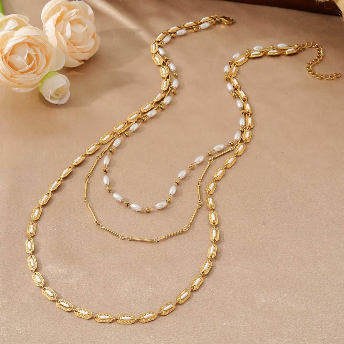 FASHIONABLE TASSEL Y CHAIN MULTI LAYER NECKLACE_CWMM3572