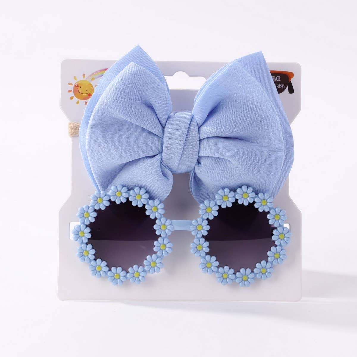 SUMMER BOW HEADBAND SUNGLASSES SET FOR KIDS_CWAHA6744