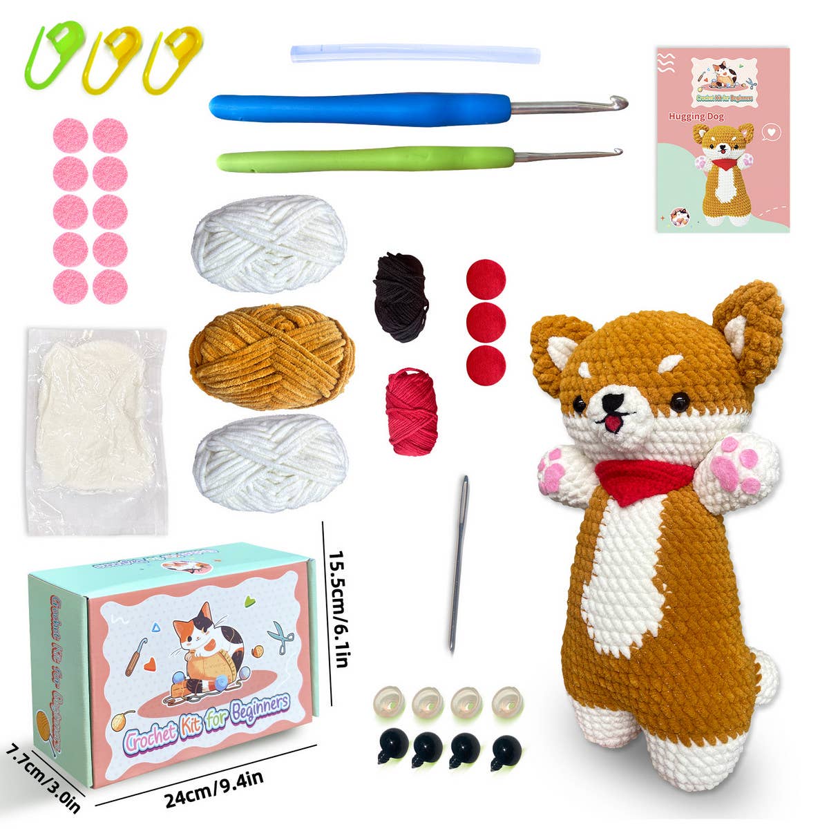 HAND WOVEN DIY CROCHET DOLL MATERIAL KIT_CWMM1870