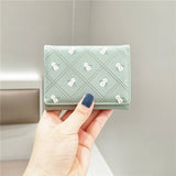 SMALL FRESH FLORAL SHORT TRI FOLD WALLET_CWAB2554