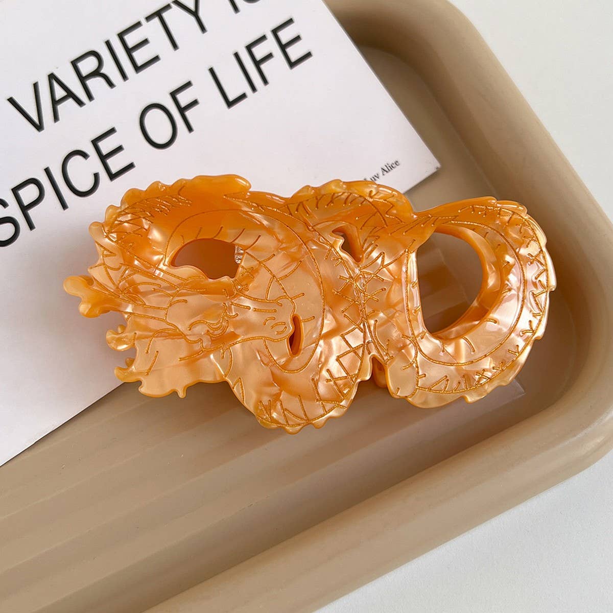 DRAGON YEAR ELEGANT ACETATE HAIR CLAW CLIP_CWAHA5968