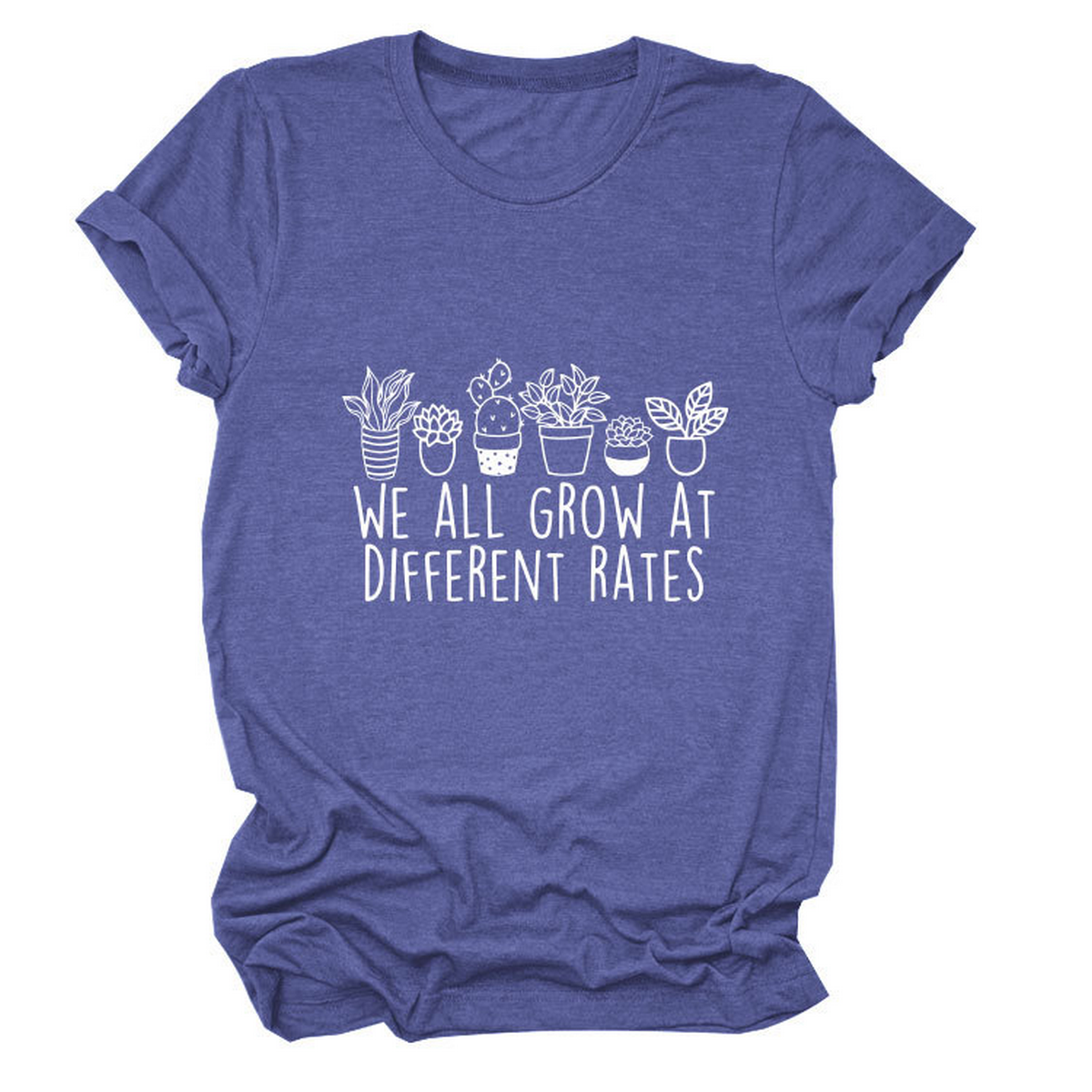 PRINTED CREW NECK TEE WE ALL GROW GRAPHIC_CWTTS1493