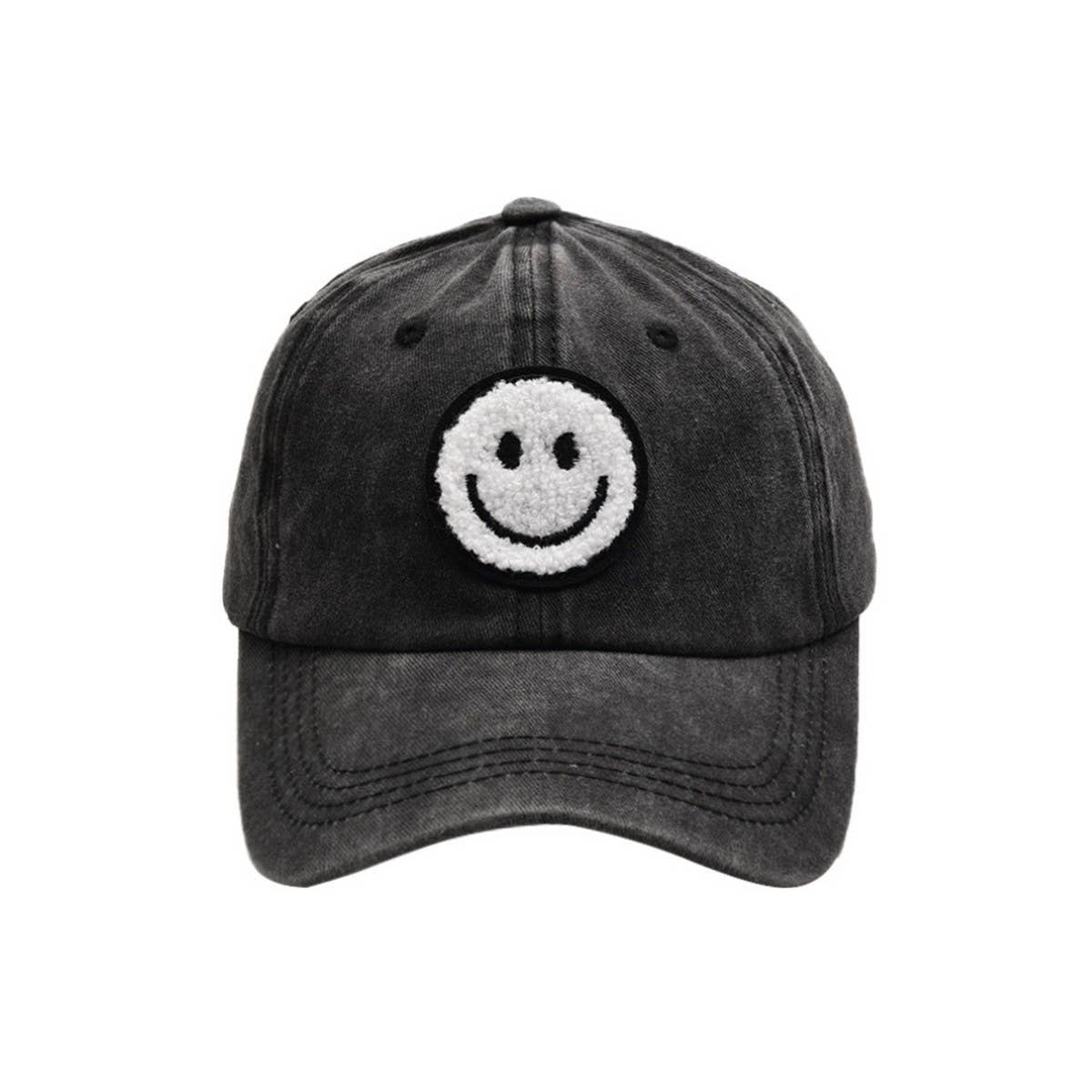 SMILEY FACE PARENT CHILD BASEBALL CAP SUN HATCWAH1241
