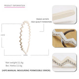 ACETATE RETRO WAVE RHINESTONE HEADBAND_CWAHA4371