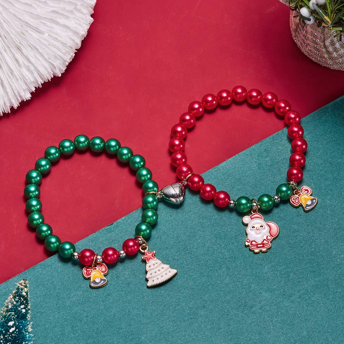 CHRISTMAS TREE NEW LOVE MAGNETIC BRACELET_CWAJE2407
