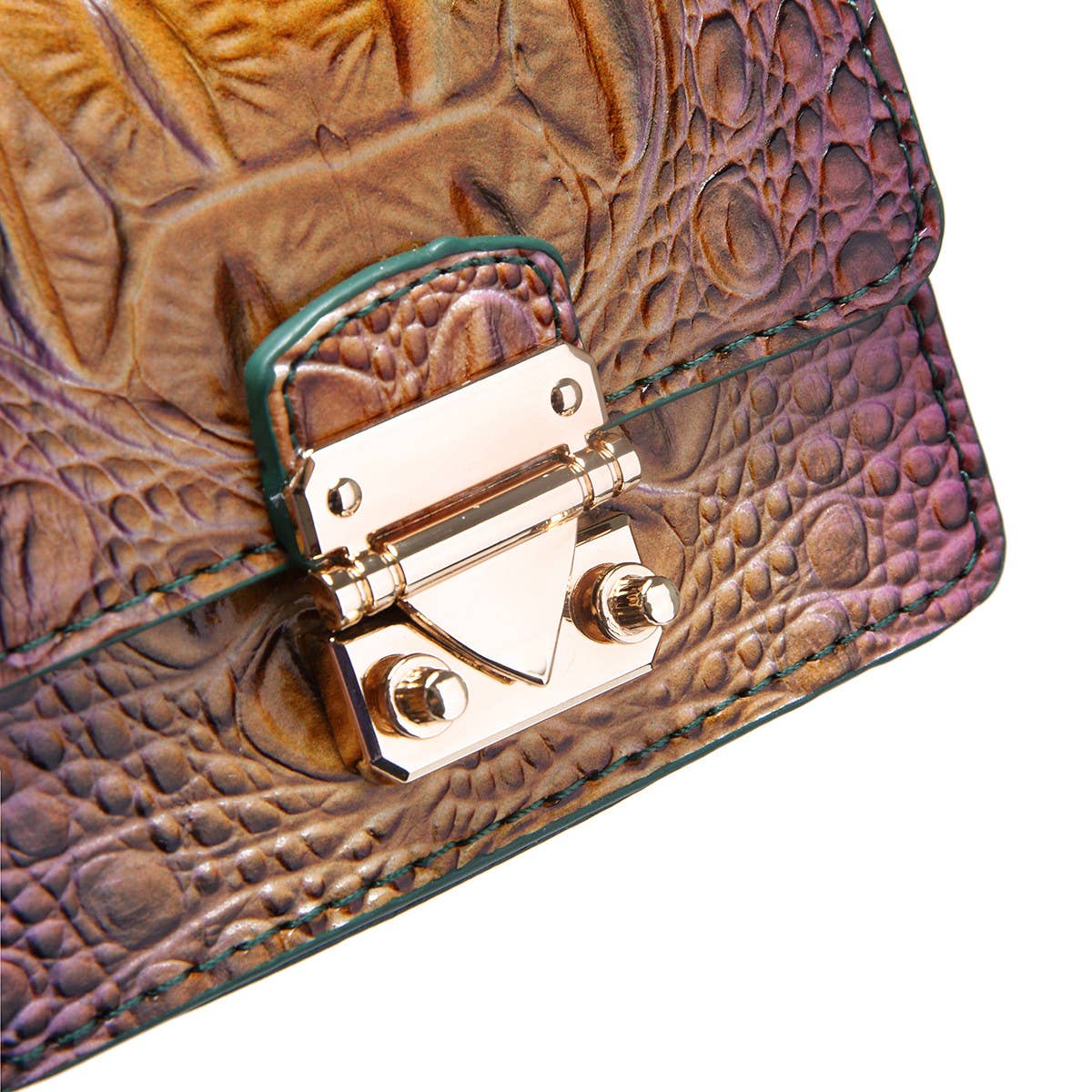 FASHION MULTICOLOR CROCODILE CROSSBODY BAG_CWAB2597