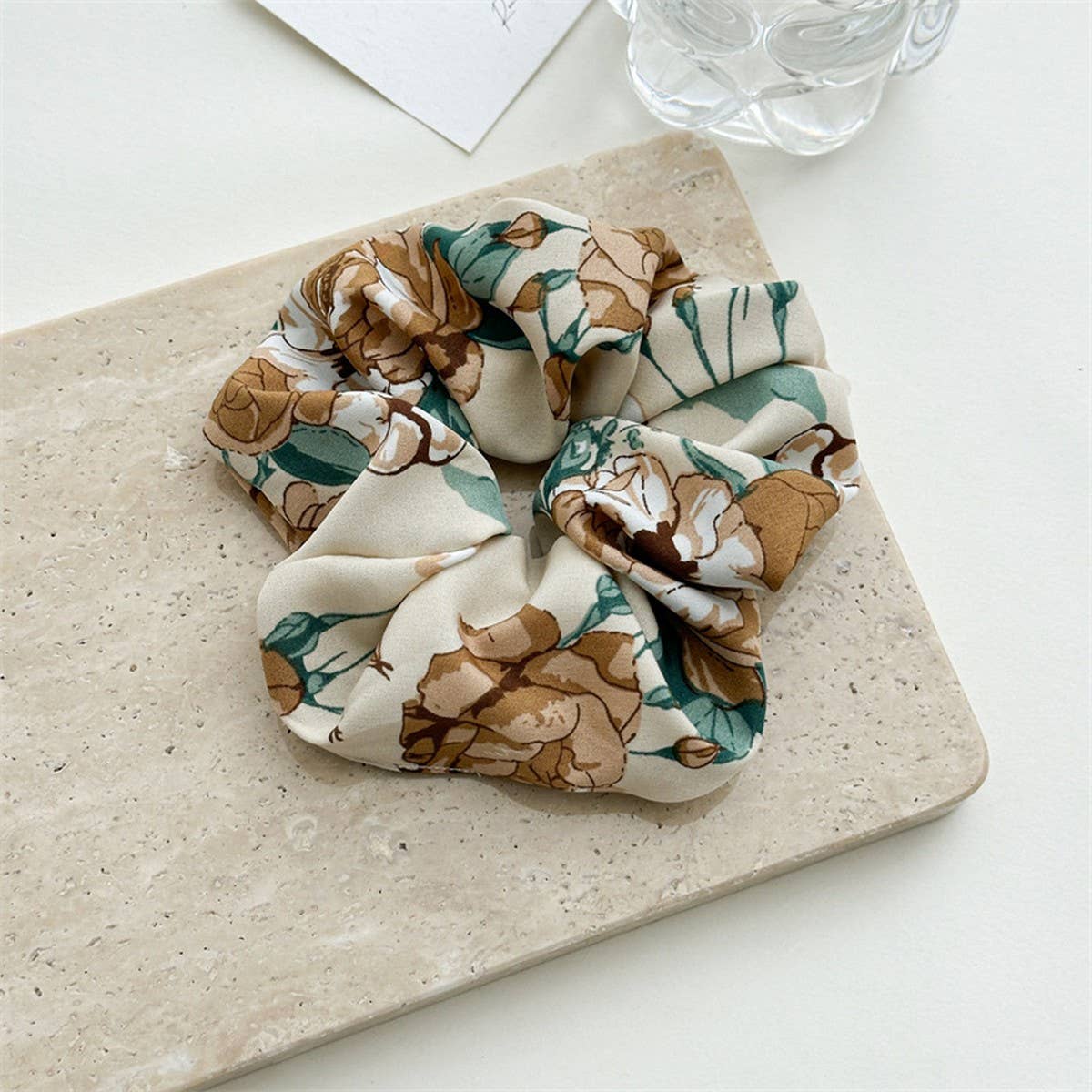 SWEET LARGE FLORAL HIGH ELASTIC HAIR TIE_CWAHA2435