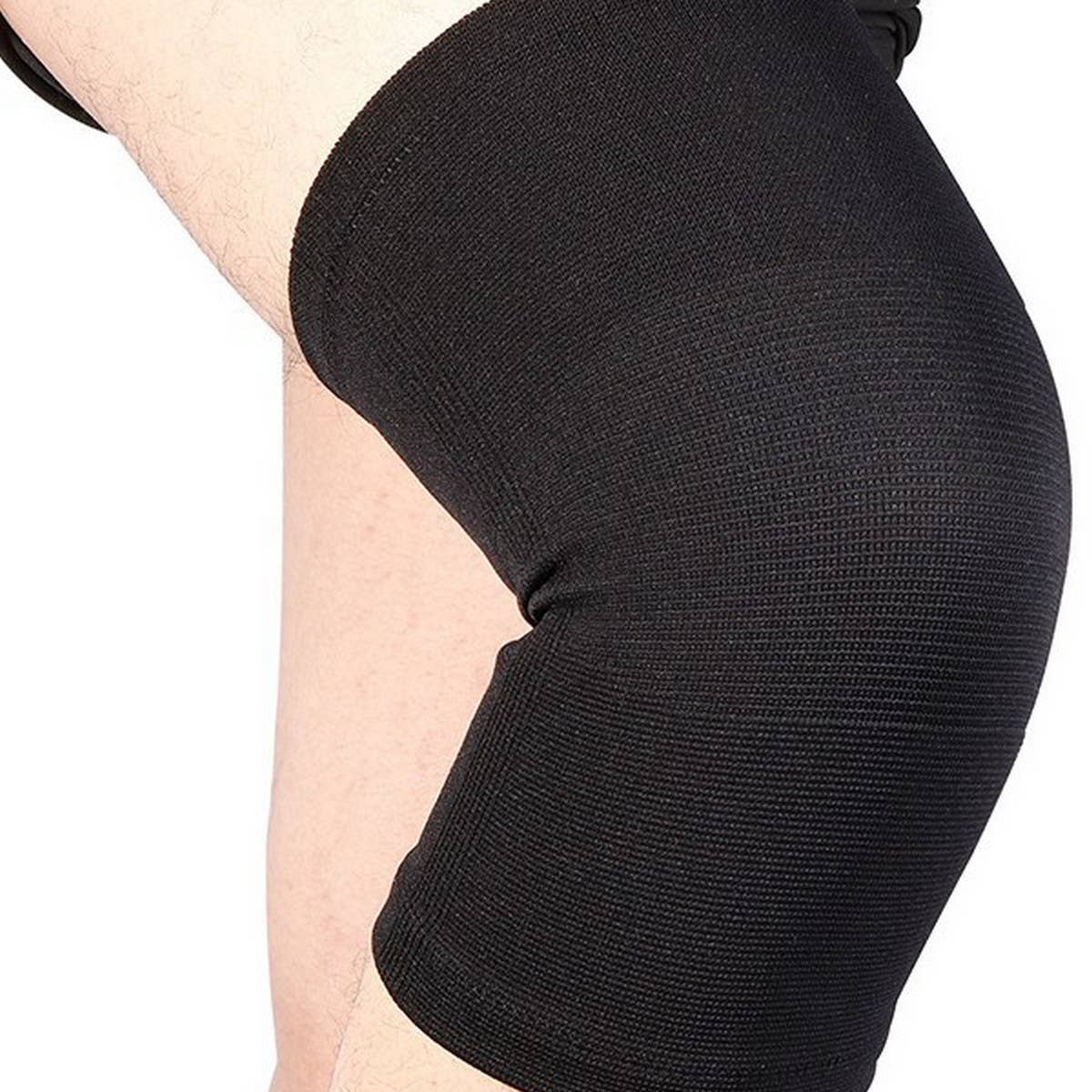 FOUR WAY STRETCH BLACK KNEE SLEEVE FOR SPORTS_CWMM7894