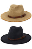 BELT BAND TRENDY STRAW HAT_CWAH108