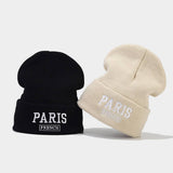 KOREAN STYLE EMBROIDERED LETTER KNITTED HAT_CWAH2120