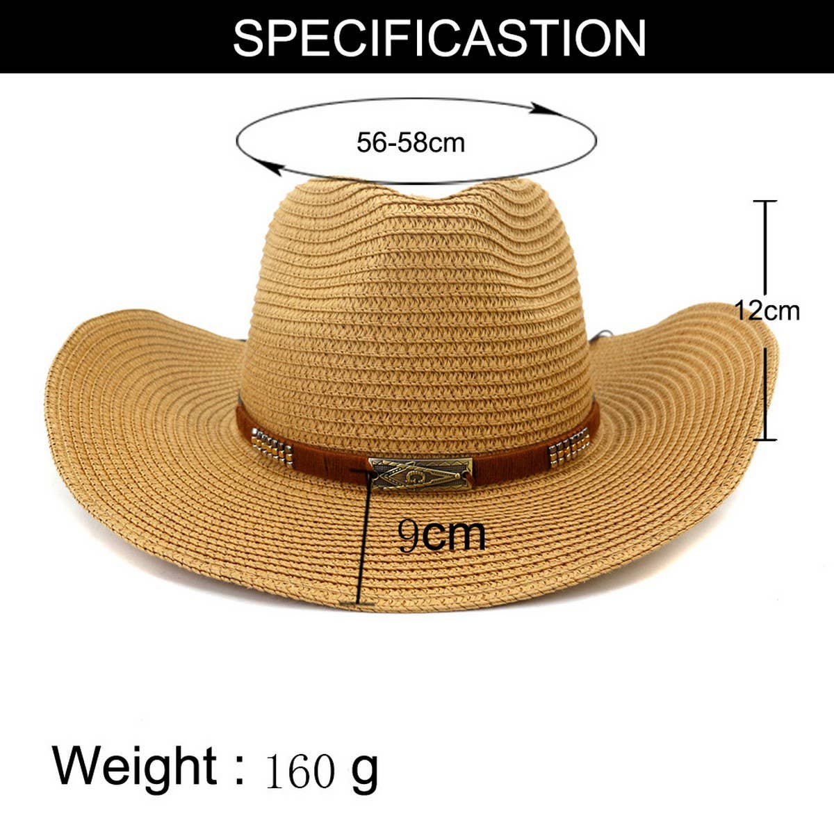 SEASIDE BEACH SUN PROTECTION DENIM STRAW HAT_CWAH1256