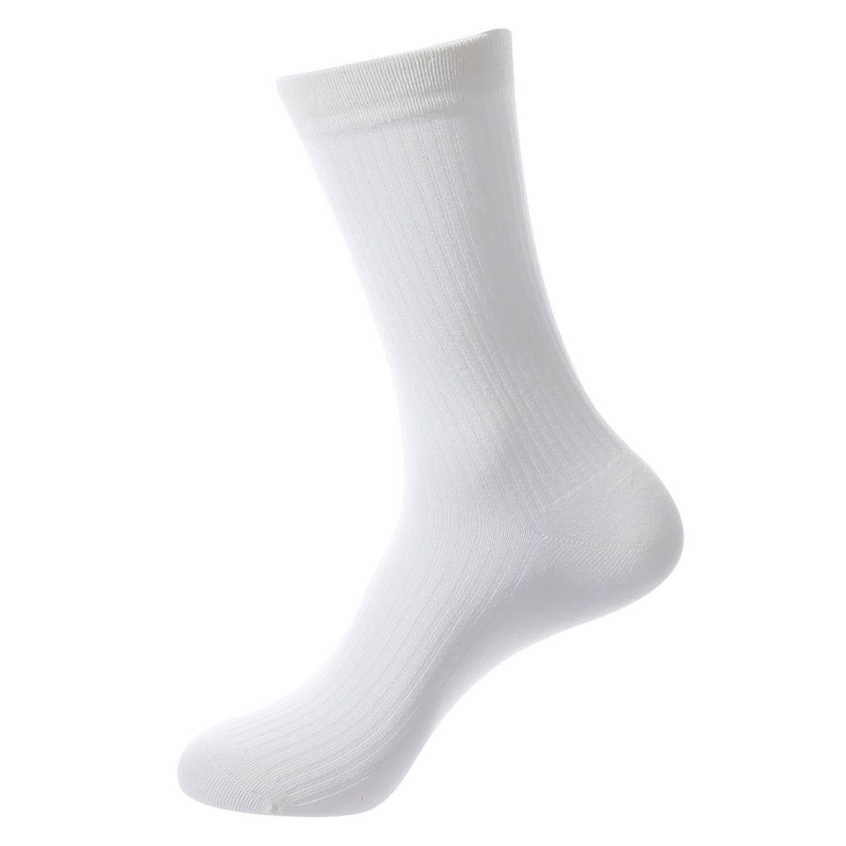 MENS CASUAL SOLID COLOR MID CALF SOCKS_CWMS1026