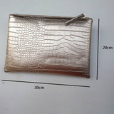 CROCODILE PATTERN GLOSSY HANDBAG_CWAB1379
