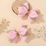 GLITTER BOW HAIR CLIP SET FOR GIRLS PARTY WEAR_CWAHA6733