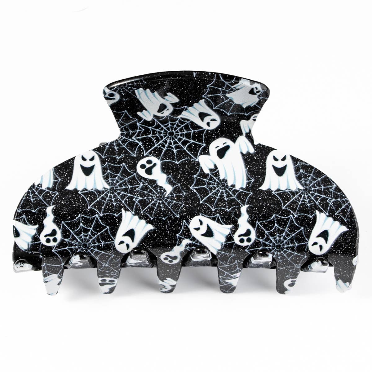 Pumpkin Ghost Acrylic Printed Halloween Clip