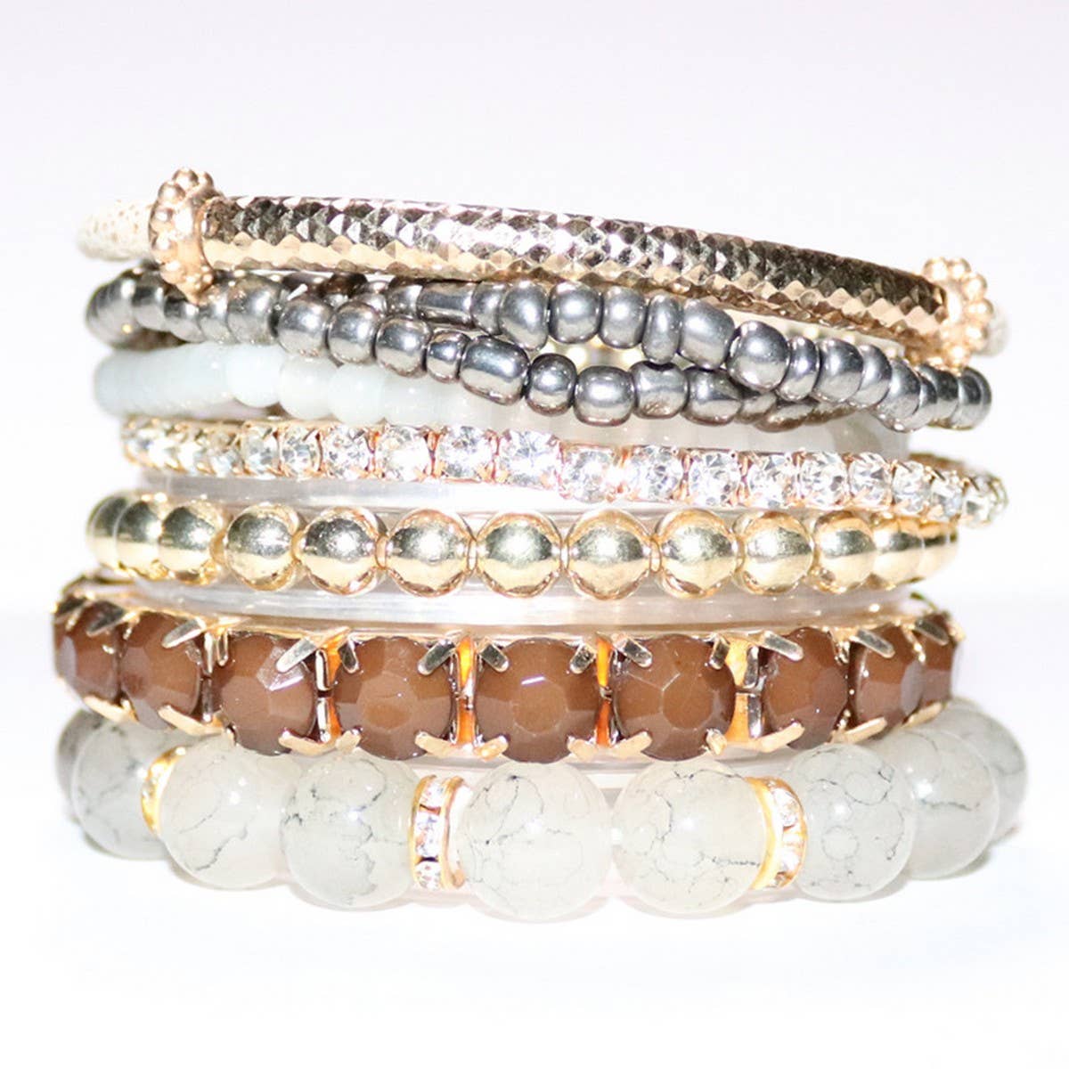 BOHEMIAN CREATIVE GLASS BEAD BRACELET_CWASC0690