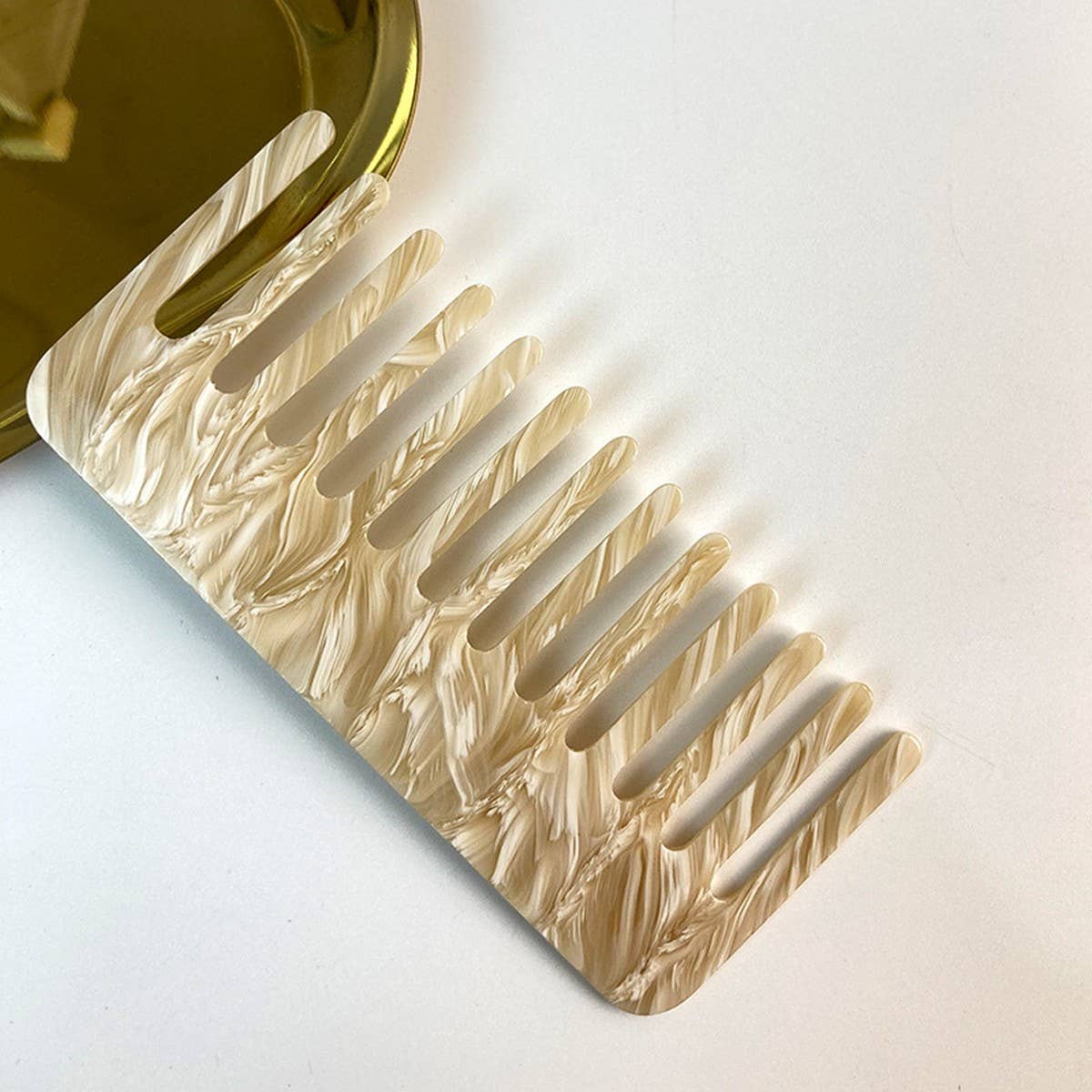 Tortoiseshell Acetate Comb Vintage Anti-Static_Cwmm6403