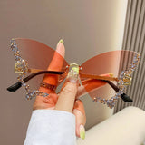 Vintage Rhinestone Butterfly Sunglasses_Cwasg0205