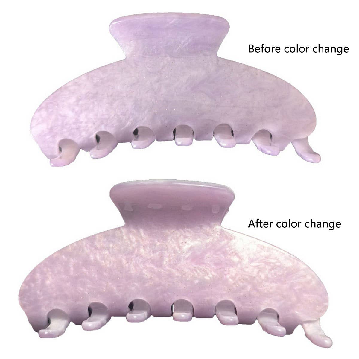 COLOR CHANGING ACRYLIC HAIR CLIP SHARK CLIP_CWAHA4245