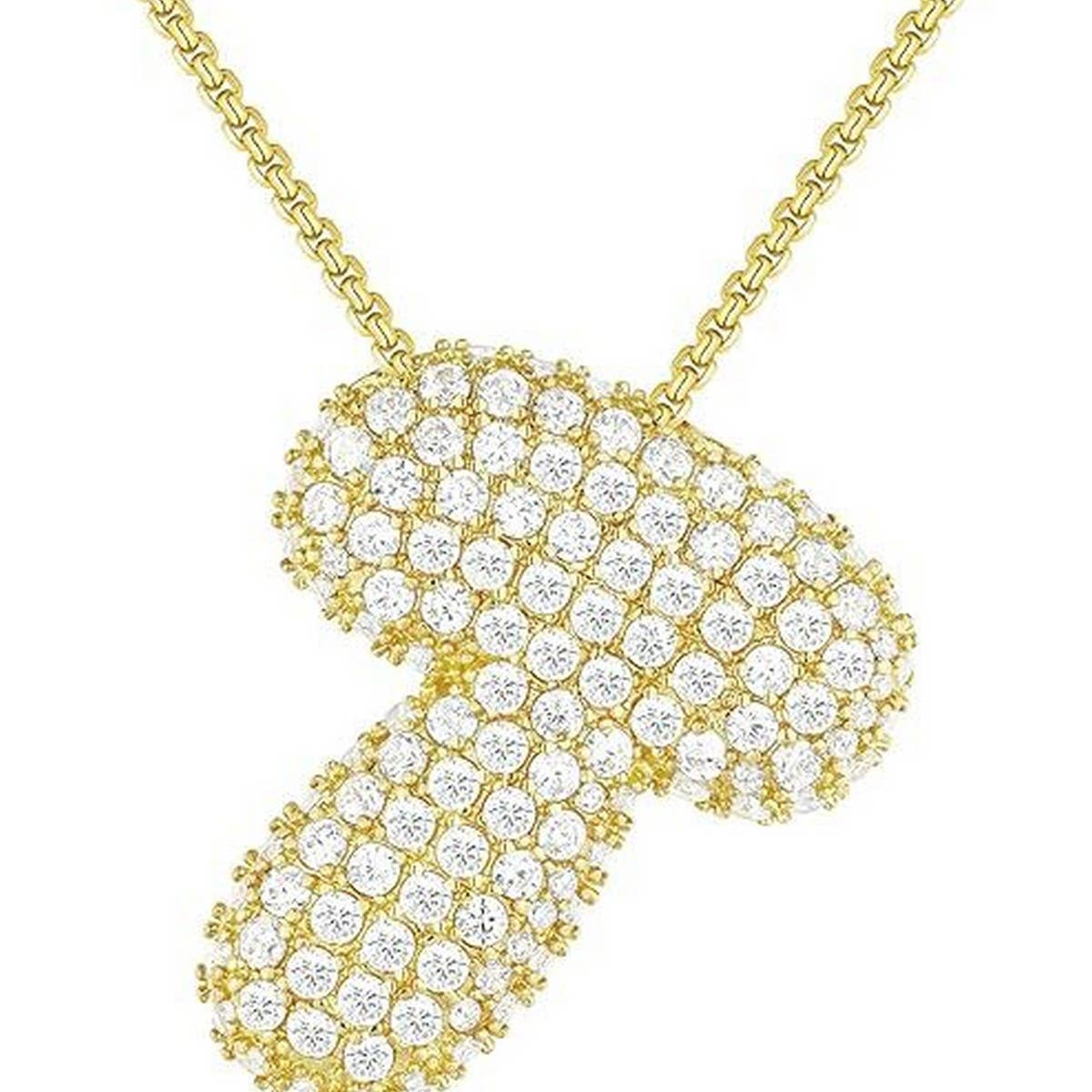 26 LETTERS NECKLACE COPPER ZIRCONIA PENDANT_CWMM5864