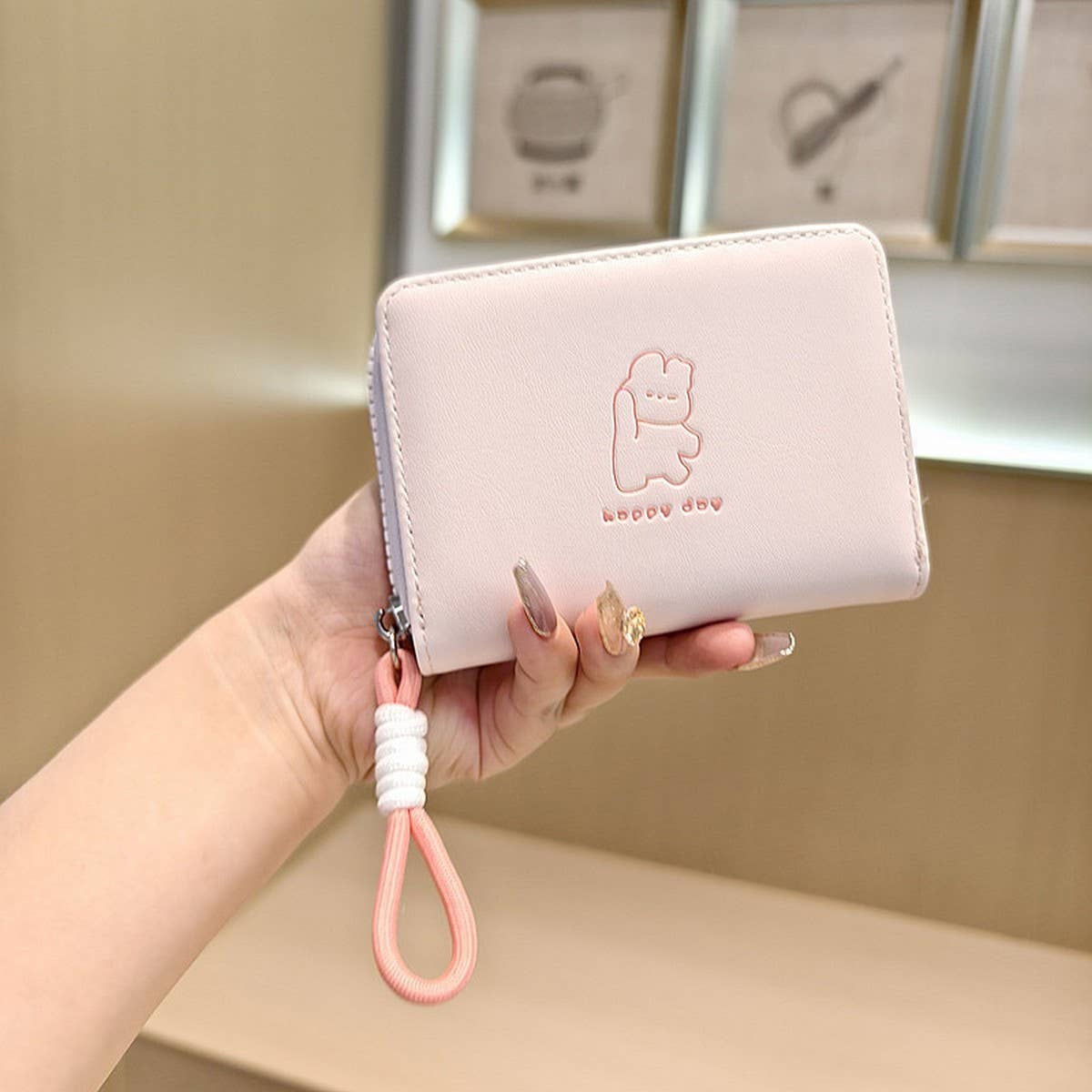 New Cute Cartoon Bear 2-Fold Wallet_Cwab06272
