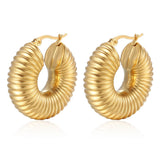 Women Fashion Lightweight Stainless Steel Earrings