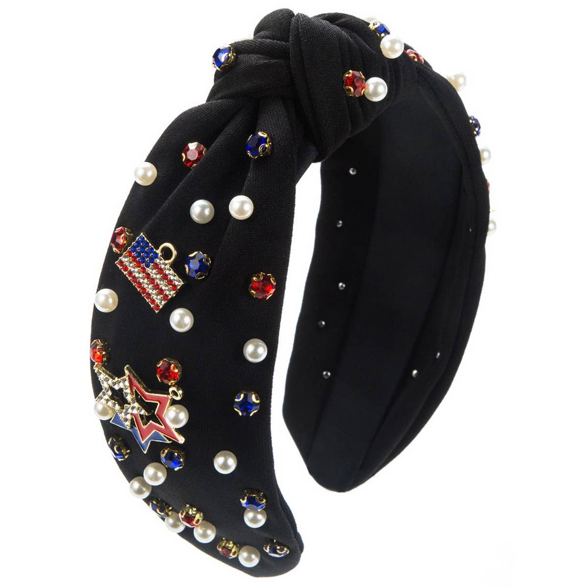 JULY 4TH HOT SELLING KNOTTED WIDE BRIMMED HEADBAND_CWAHA1251