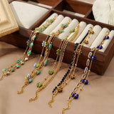 18K STAINLESS STEEL FLOWER BRACELET_CWMM3729