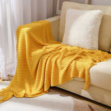 KNITTED SOFT WARM SOFA BLANKET BED END BLANKET_CWMM0200