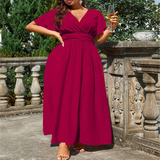 V-Neck Sleeveless Summer Beach Dress_Cwdmd6048