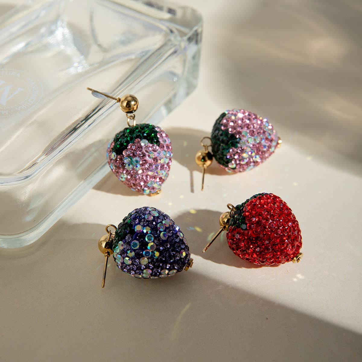 PERSONALIZED TRENDY STRAWBERRY EARRINGS_CWAJE1892