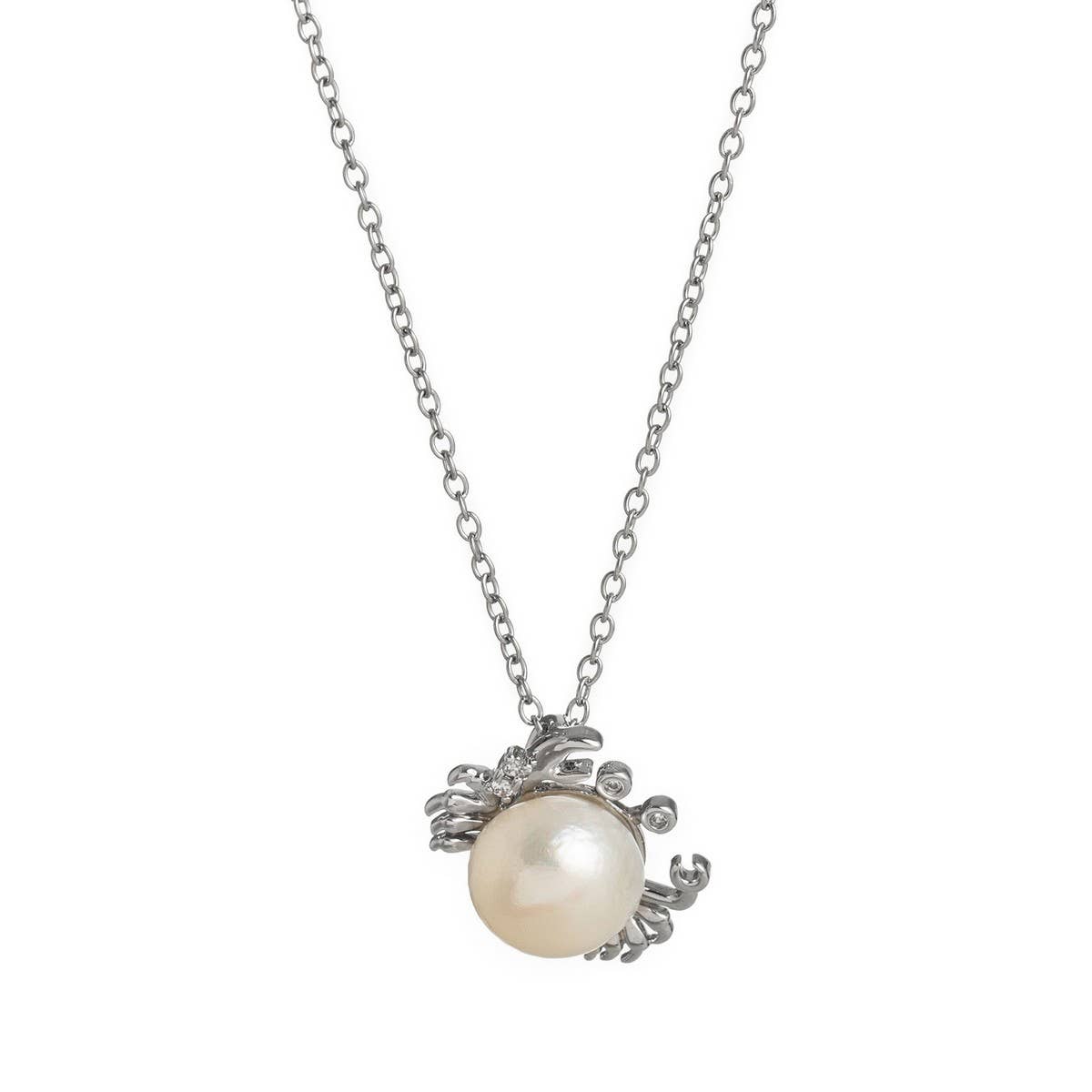 CLOWNFISH PEARL NECKLACE OCEAN KISS PENDANT_CWMM6971