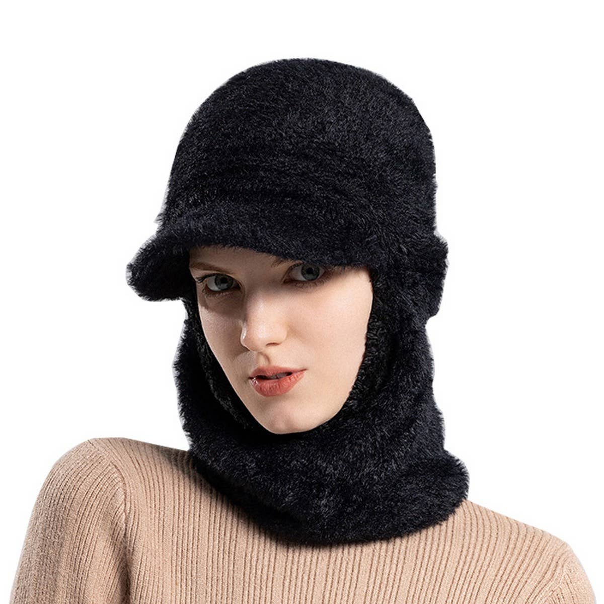2024 NEW PLUSH HAT NECKBAND ONE PIECE HAT_CWASC1124
