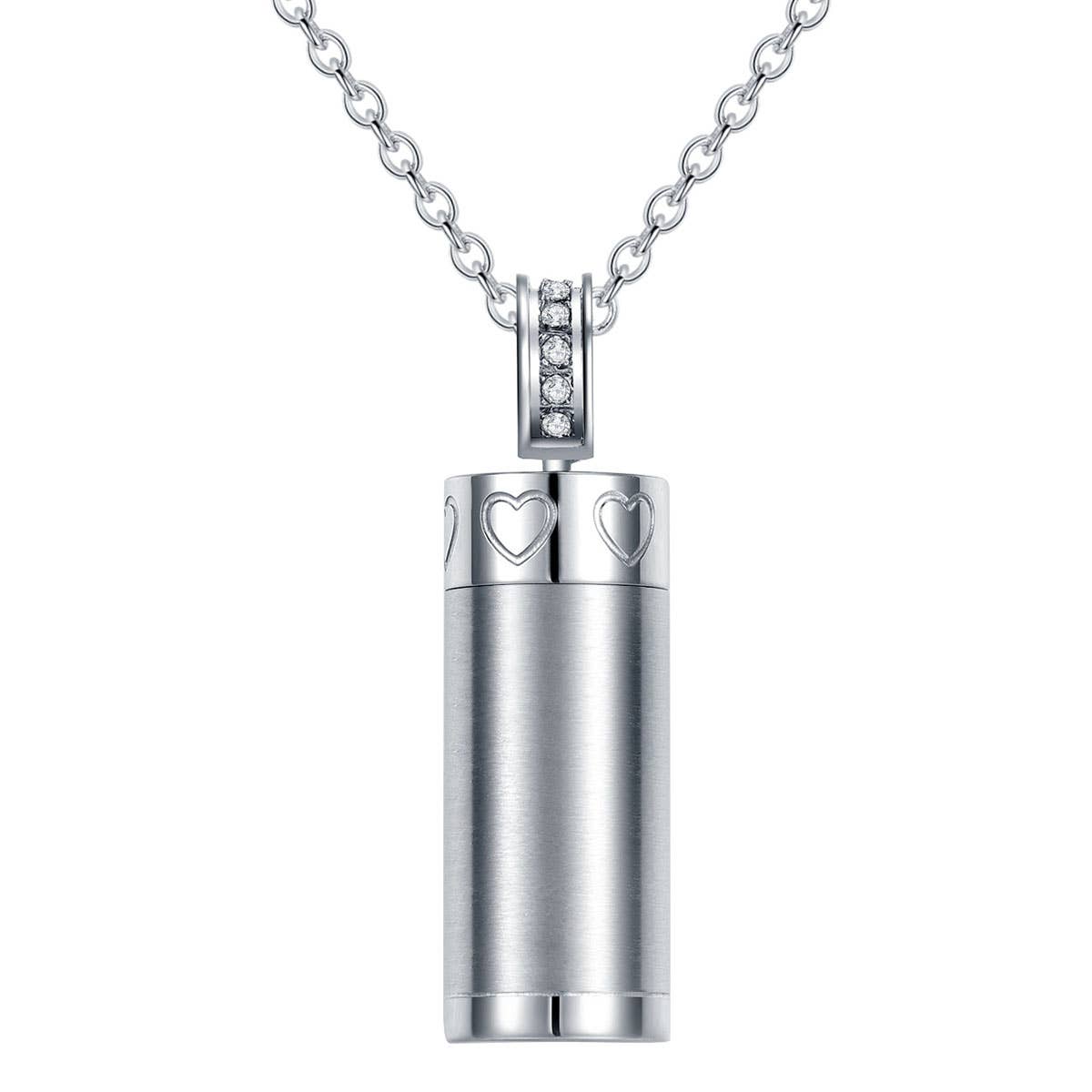 Water Bottle Shaped Pendant Necklace
