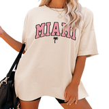 FUNNY LETTER PRINT T SHIRT FOR WOMEN LOOSE FIT_CWTTS1459