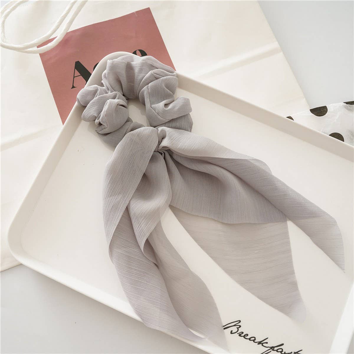 THIN BOW RIBBON TASSEL HAIR TIE_CWAHA0837
